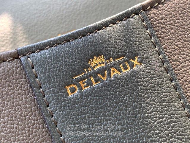 DELVAUX女包 Brillant系列手袋 進口牛皮 德爾沃女手提包 女手腕包 DV0028 拼色綠 Delvaux女單肩包  fcs1365